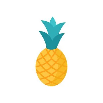 Pineapple icon vector illustration cartoon style. Stock Illustration