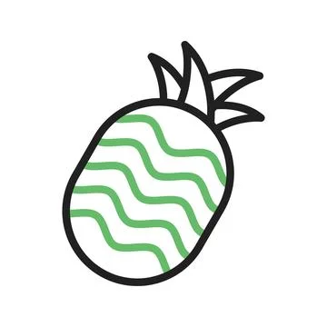 Pineapple icon vector image. Illustrazione stock