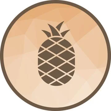 Pineapple icon vector image. Stock Illustration