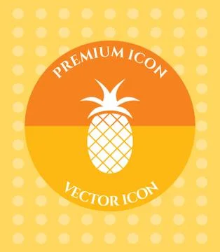 Pineapple Icon for Web, Applications, Software &amp; Graphic Designs. Stock Illustration