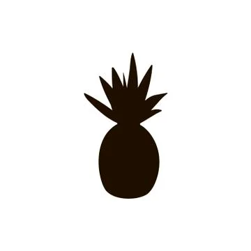 Pineapple icon on white background. Vector illustration in trendy flat style Stock Illustration