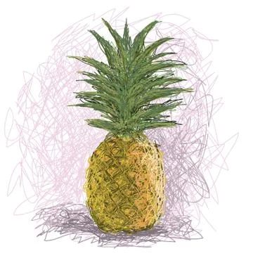 Pineapple Stock Illustration