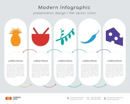 Pineapple infographics design Stock Illustration