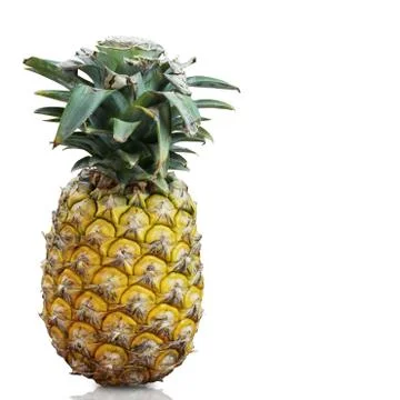 Pineapple with isolated background. Stock Photos
