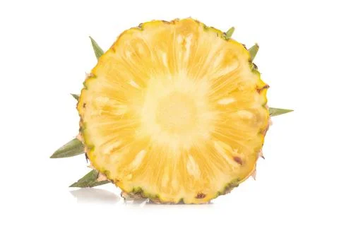 Pineapple isolated no white Background Stock Photos