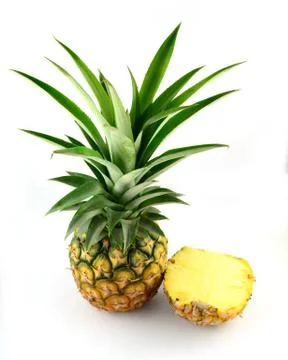 Pineapple isolated on white background Stock Photos
