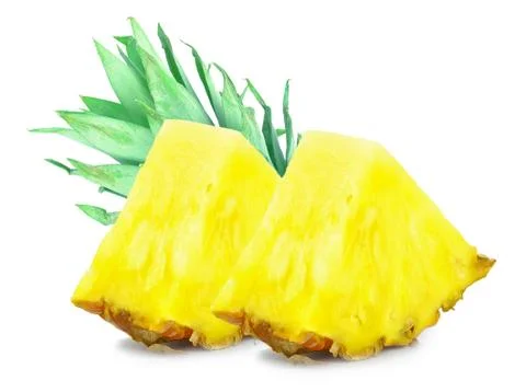 Pineapple isolated on white background Stock Photos