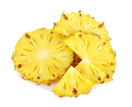 Pineapple isolated on the white background Stock Photos
