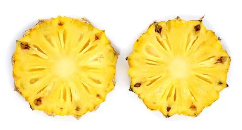 Pineapple isolated on the white background Stock Photos
