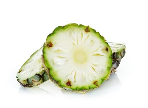 Pineapple isolated on the white background Stock Photos