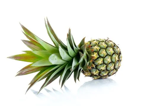 Pineapple isolated on the white background Stock Photos