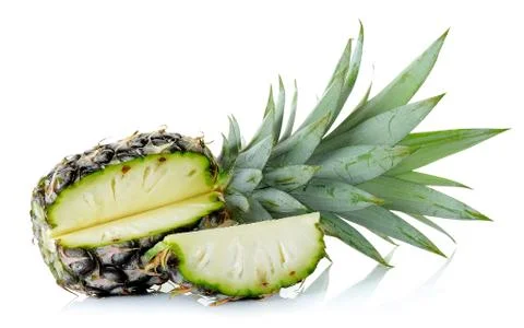 Pineapple isolated on the white background Stock Photos