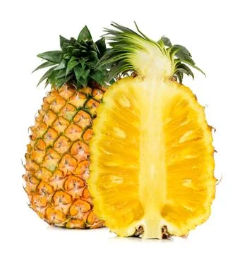 Pineapple isolated on white background Stock Photos