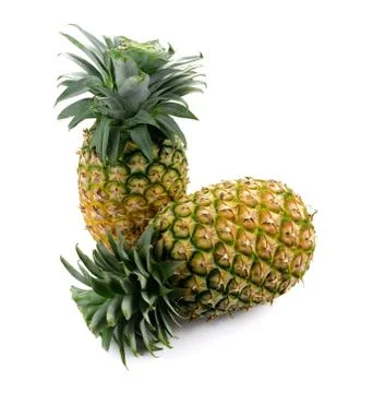 Pineapple isolated on white background Stock Photos