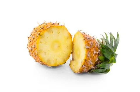Pineapple isolated on white background Stock Photos