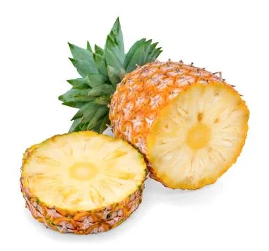 Pineapple isolated on white background Stock Photos