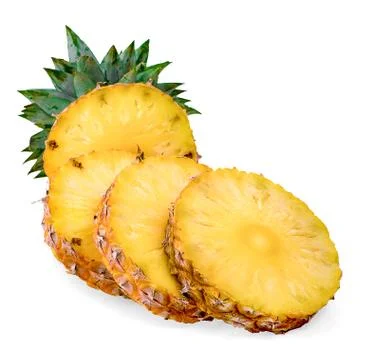 Pineapple isolated on white background Stock Photos