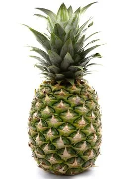 Pineapple isolated on white background Stock Photos