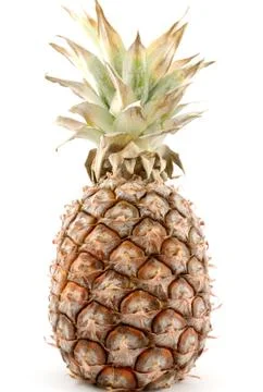 Pineapple isolated on white Stock Photos
