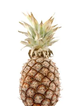 Pineapple isolated on white Stock Photos