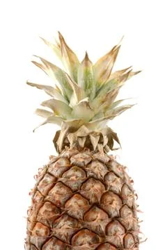 Pineapple isolated on white Stock Photos