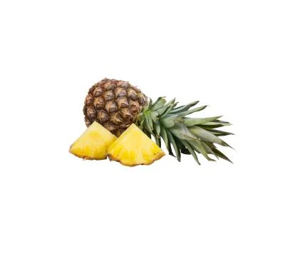 Pineapple isolated on white Foto stock