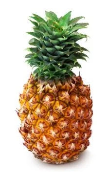 Pineapple isolated on white Stock Photos