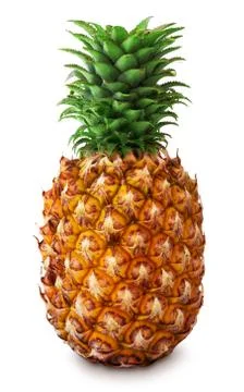 Pineapple isolated on white Stock Photos