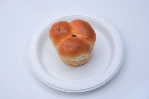 Pineapple jam filled bread Stock Photos