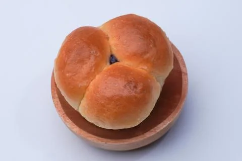 Pineapple jam filled bread Stock Photos