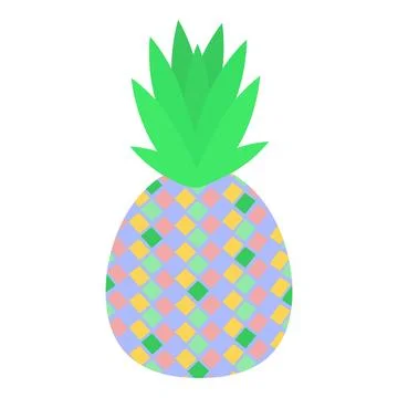 Pineapple jam icon cartoon vector. Tropical fruit Stock Illustration