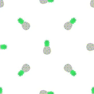Pineapple jam pattern seamless vector Stock Illustration