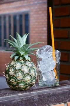 Pineapple juice Foto stock
