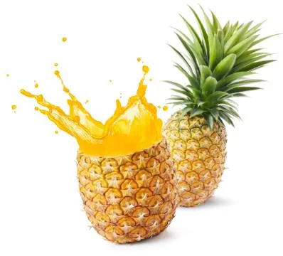 Pineapple juice Stock Photos