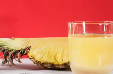Pineapple juice 스톡 사진