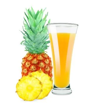 Pineapple juice Stock Photos