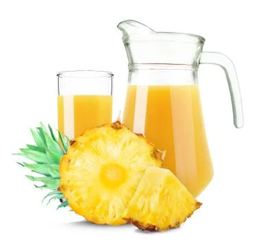 Pineapple juice Stock Photos