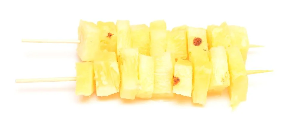 Pineapple kebab Stock Photos