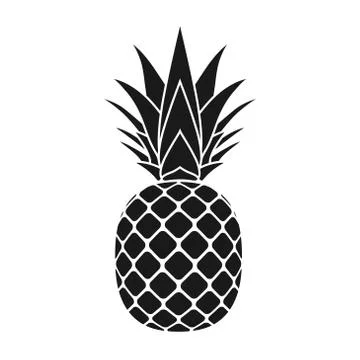 Pineapple leaf icon gray Stock Illustration