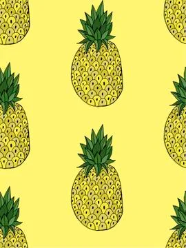 Pineapple with leaf icon. Tropical fruit isolated on white background. Symbol イラスト素材