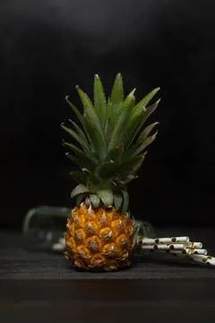 Pineapple with leaves. Stock Photos