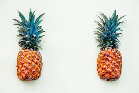 Pineapple on a light background Stock Photos