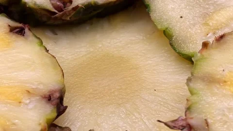 Pineapple macro food texture Stock Footage 326464763