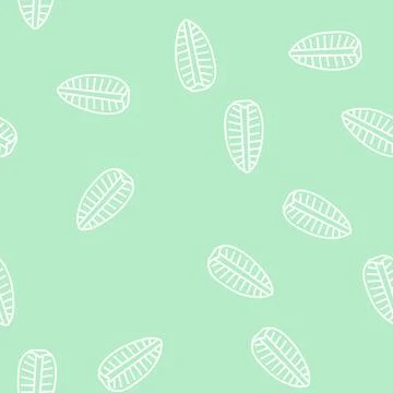Pineapple one big slice line seamless pattern Stock Illustration