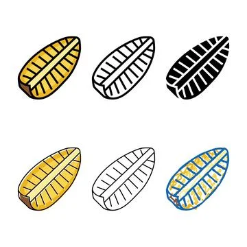 Pineapple one big slice multipack color icon vector Stockillustratie