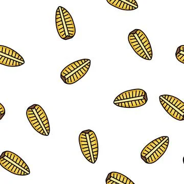 Pineapple one big slice vector seamless pattern Stock Illustration