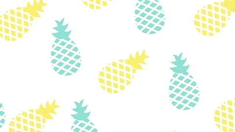 Pineapple Pastel Harmony Stock Footage 335630309