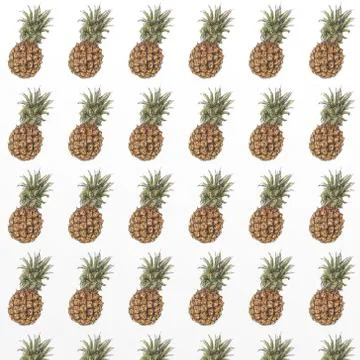 Pineapple pattern, fabric, repeating pattern Stock Illustration