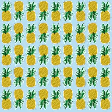 Pineapple pattern Stock Illustration