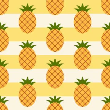 Pineapple pattern Stock Illustration